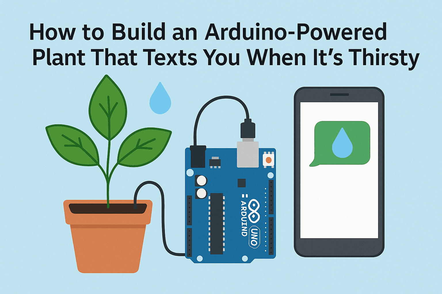 How to Build an Arduino-Powered Plant That Texts You When It's Thirsty