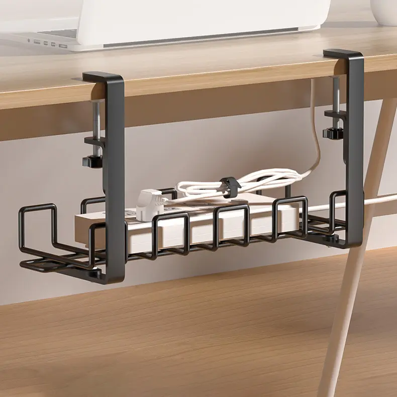 Under Table Storage basket Cable Management Tray Desk Socket Holder Wire Organizer Rack Storage Rack